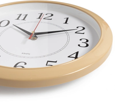 Часы настенные аналоговые Бюрократ WALLC-R88P D29см бежевый/белый (WALLC-R88P29/IVORY)