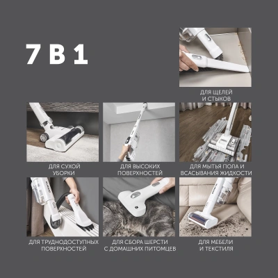 Пылесос моющий Polaris PVCW 8090 500Вт белый