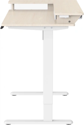 Стол для компьютера Cactus CS-EDL-DWT с электроприводом столешница ДСП светлый дуб каркас белый 120x72x60см (CS-EDL-DWT)