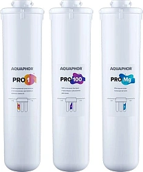 Комплект картриджей Аквафор Pro1 Pro100 ProMg для систем обратного осмоса (упак.:3шт)