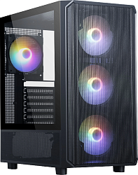 Корпус Accord 3602 черный без БП ATX 4x120mm 6x140mm 3x200mm 2xUSB3.0 audio bott PSU