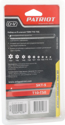Набор ключей Patriot SKТ-9 (350002004)