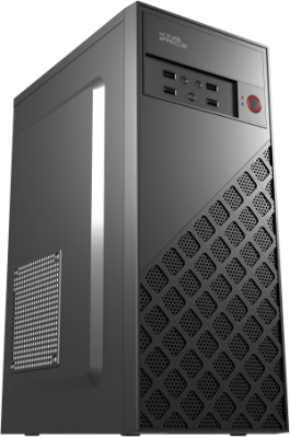 Корпус KingPrice KPCC-MD203 черный без БП ATX 1x80mm 3x120mm 2xUSB2.0 audio