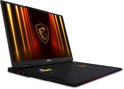 Ноутбук MSI Raider HX AI A2XWIG-204RU Core Ultra 9 285HX 64Gb SSD4Tb NVIDIA GeForce RTX5080 16Gb 18" IPS UHD+ (3840x2400) Windows 11 Home black WiFi BT Cam (9S7-182462-204)
