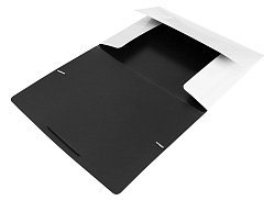 Папка на резинке Бюрократ DeLuxe DL510MILK A4 пластик кор.30мм 0.7мм молочный