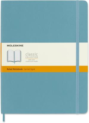 Блокнот Moleskine CLASSIC SOFT QP621B35 XLarge 190х250мм 192стр. линейка мягкая обложка голубой