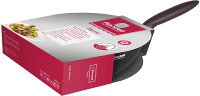 Сковорода ВОК (WOK) Rondell Tierno RDA-1581 круглая 28см покрытие: Xylan Plus ручка несъемная (с крышкой) черный