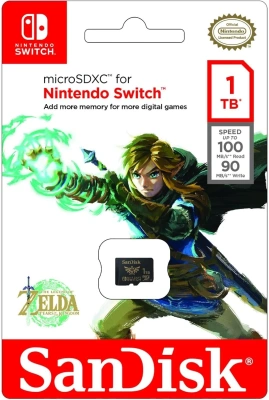 Флеш карта microSDXC 1TB Sandisk SDSQXAO-1T00-GN6ZN Nintendo Switch w/o adapter