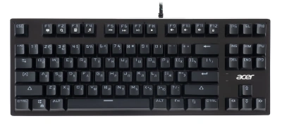 Клавиатура Acer OKW126 механическая черный USB Multimedia for gamer для ноутбука LED (ZL.KBDEE.00G)