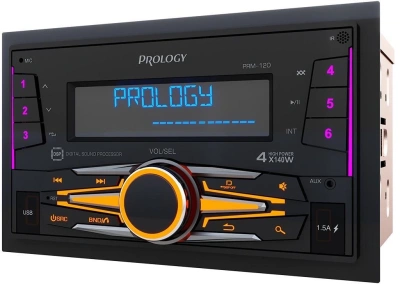Автомагнитола Prology PRM-120 2DIN 4x140Вт v4.2 AUX DSP 3 ПДУ (PRPRM120)