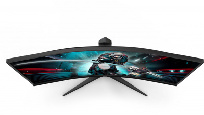 Монитор AOC 34" Gaming CU34G2X черный/красный VA LED 1ms 21:9 HDMI матовая HAS 300cd 178гр/178гр 3440x1440 144Hz FreeSync Premium DP Quad 2K (1440p) USB 8.1кг