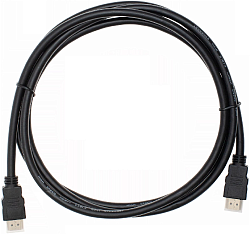 Кабель аудио-видео Cactus CS-HDMI.1.4-2 HDMI (m)/HDMI (m) 2м. позолоч.конт. черный