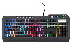 Клавиатура Оклик 715G черный USB Multimedia for gamer LED (1680657)