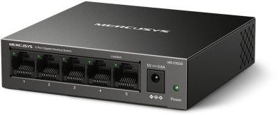 Коммутатор Mercusys MS105GS (L2) 5x1Гбит/с неуправляемый