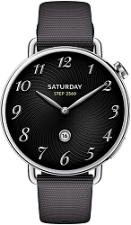 Смарт-часы Xiaomi Watch S4 41мм 1.32" AMOLED корп.серебристый рем.черный разм.брасл.:120-190 мм (BHR07VRGL)
