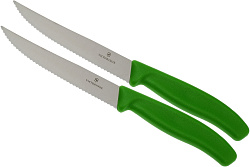 Набор ножей Victorinox Swiss Classic 6.7936.12L4B (6.7936.12L4B) для пиццы компл.:2предм. салатовый блистер