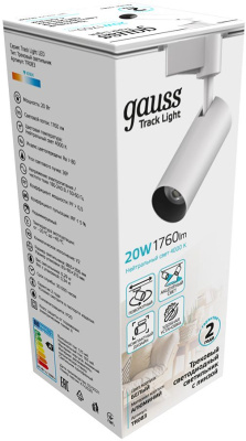 Светильник Gauss TR083 4000K цв.св.:белый нейтральный белый