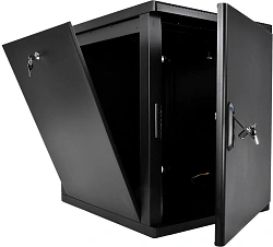 Шкаф коммутационный ЦМО (ШРН-М-15.500.1-9005) настенный 15U 600x520мм пер.дв.металл 130кг черный 456мм 23.94кг 180град. 745мм IP20 сталь