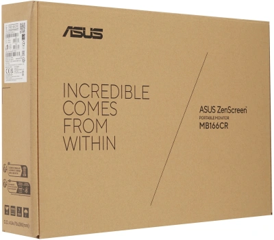 Монитор Asus 15.6" ZenScreen MB166CR черный IPS LED 5ms 16:9 матовая 250cd 178гр/178гр 1920x1080 FHD USB 0.78кг
