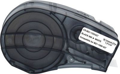 Картридж ленточный Cactus CS-M21-1500427 черный на белом 38.1x4.27 для Brady BMP21-PLUS, BMP21-LAB
