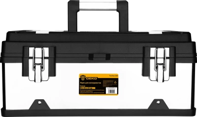 Ящик для инструментов Deko Tool box 23M 23л 1отд. 2карм. серебристый/черный (085-3003)
