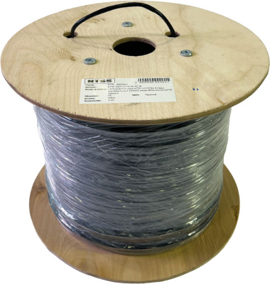 Кабель информационный NTSS NTSS-OUT-UTP4-5Е-PE-BL кат.5E UTP 4 пары 24AWG PE внешний 305м черный