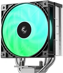 Устройство охлаждения(кулер) Deepcool AG400 G2 ARGB Soc-AM5/AM4/1200/1700/1851 серебристый/черный 4-pin 30.93dB Al+Cu 230W 641gr Ret (R-AG400-BKAMMG2-G)