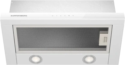 Вытяжка встраиваемая Kuppersberg High-Tech Slimtouch 60 W белый управление: кнопочное (1 мотор)