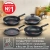 Сковорода блинная Tefal Force 4218522 круглая 22см покрытие: антипригарное ручка несъемная (без крышки) черный (9100048318)