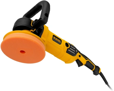 Полировальная машина Denzel CP-180 1400Вт 3000об/мин рез.шпин.:M14 d=180мм (27701)