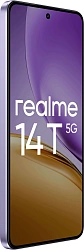 Смартфон Realme RMX5078 14T 5G 128Gb 8Gb фиолетовый моноблок 3G 4G 2Sim 6.67" 1080x2400 Android 15 50Mpix 802.11 a/b/g/n/ac NFC GPS GSM900/1800 GSM1900 Protect