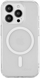 Чехол (клип-кейс) uBear для Apple iPhone 15 Pro Real Mag Case with MagSafe прозрачный (CS253TT61PRL-I23M)