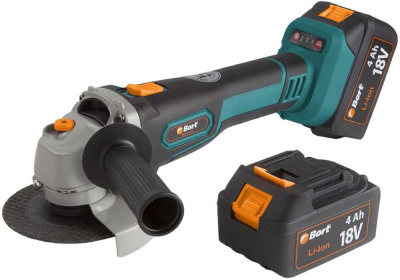 Углошлифовальная машина Bort BWS-18Li-125 1000Вт 9000об/мин рез.шпин.:M14 d=125мм (93722340)