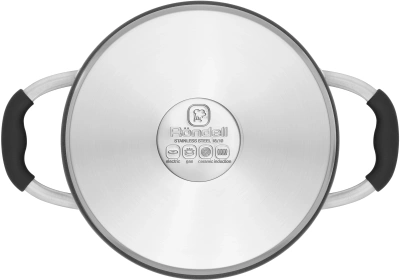 Кастрюля Rondell Stern RDS-019 4.7л. d=24см (с крышкой) т.серый
