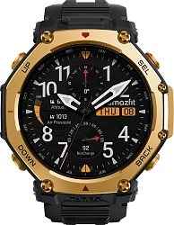 Смарт-часы Amazfit T-rex 3 Pro A2444 48мм 1.5" AMOLED корп.золотистый рем.черный разм.брасл.:22мм (1747223)