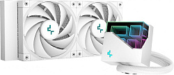 Система водяного охлаждения Deepcool LT520 ARGB Soc-AM5/AM4/1200/1700/1851 белый 4-pin 28.2-32.9dB Al 280W 1504gr Ret (R-LT520-WHAMNF-G-1)