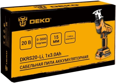 Сабельная пила Deko DKRS20-Li аккум. 3000ход/мин (083-1059)