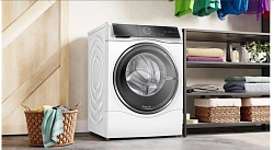 Стиральная машина Bosch Serie 8 WNC254A0SN пан.англ. загр.фронтальная макс.:10.5кг (с сушкой) белый