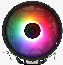 Устройство охлаждения(кулер) Aerocool Rave 3 ARGB Soc-AM5/AM4/1200/1700/1851 черный/белый 4-pin 18-27dB Al+Cu 125W 530gr Ret (RAVE 3 ARGB PWM 4P)