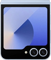 Смартфон Samsung SM-F741B Galaxy Z Flip 6 256Gb 12Gb голубой раскладной 3G 4G 1Sim 6.7" 1080x2640 Android 14 50Mpix 802.11 a/b/g/n/ac/ax NFC GPS GSM900/1800 GSM1900 Protect