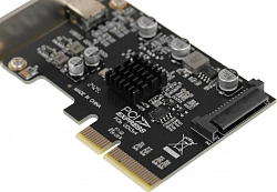 Контроллер PCI-E ASM3242 1xUSB3.1 Type-C Bulk