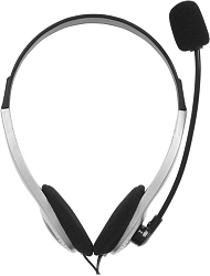 Наушники с микрофоном Sven AP-010MV черный/серебристый 2м накладные оголовье (SV-0410010MV)