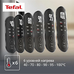 Чайник электрический Tefal KI871DE0 1.7л. 1500Вт серебристый корпус: нерж.сталь/пластик (7211419755)
