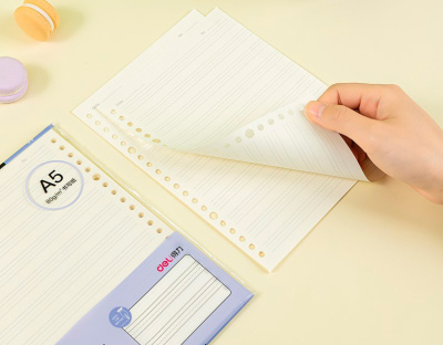 Блокнот Deli NA560-1VIOLET A5 50л линейка фиолетовый