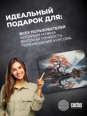 Коврик для мыши Cactus Lake рисунок 400x300x3мм (CS-MP-PRO18XL)