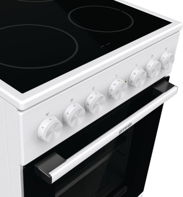 Плита Электрическая Gorenje GEC5B41WG белый стеклокерамика (без крышки)
