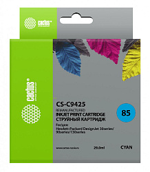 Картридж струйный Cactus CS-C9425 №85 голубой (29мл) для HP DJ 30/130 с чипом