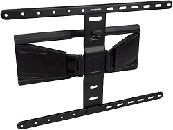 Кронштейн для телевизора Hyundai SL-F1 черный 43"-90" макс.50кг настенный поворотно-выдвижной и наклонный