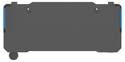 Стол для компьютера Cactus CS-EDL-GBK RGB столешница МДФ черный каркас черный 140x72x60см (CS-EDL-GBK)