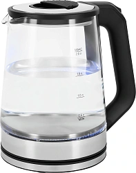 Чайник электрический Vitek VT-WK1081 2л. 1900Вт черный/серебристый корпус: стекло